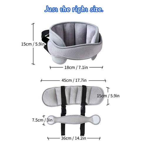 Car Head Support Toddle Car Neck Relief Baby Child Car Seat Adjustable Head and Neck Support Band - A Comfortable Sleep