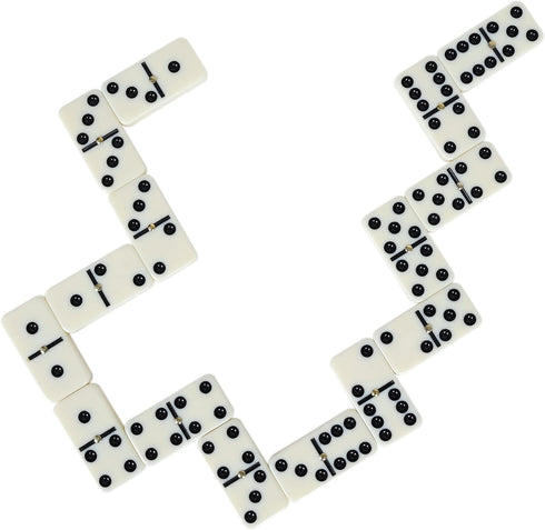 6 Set 28 Set GOTHINK Portable Double Dominos for Adults with Storage Box Tiles Dominoes for Holiday Travel Game