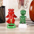 Green Solar Powered Dancing Dinosaur Decoration Gift, Swinging Dancer for Desk and Dashboard Home Decor