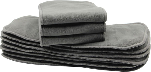 (10pcs-4 Microfiber Inserts for Cloth Diapers Layers Microfleece Inserts)