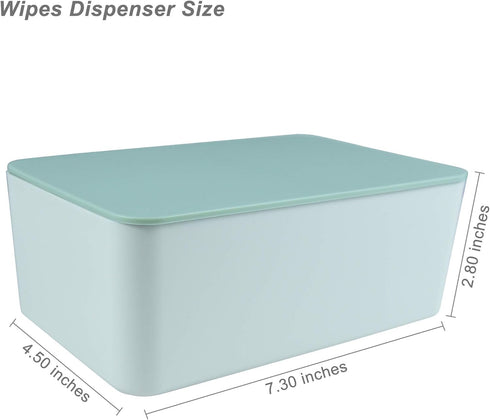 Green Lid Wet Wipe Dispenser - Tissue Storage Box for Home & Car