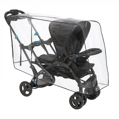 SASHA'S Rain and Wind Cover for Both Baby Trend Sit N Stand Ultra Stroller & Baby Trend Sit N Stand Double