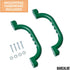 Playground Safety Handles - Green Grab Handle Bars for Outdoor Tree House Accessories and Playground Equipment