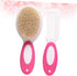 HONITANO 2pcs Set Care Newborn Essential Hair Brush Comb Scalp Massager Gentle Tips for Nursery Hair Care