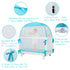 L RUNNZER Baby Pop Up Tent, Toddler Safety Net to Keep Baby from Climbing Out, See-Through & Breathable Crib Canopy