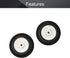 Fielect 1 Inch RC Model Airplane Super Light Sponge Tire Tail Wheel Tire and Wheel Sets for RC Car Airplane, PU Sponge
