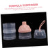 LIFKOME 2pcs Milk Powder Dispenser Travel Friendly Formula Container with Three Layers for Accurate Feeding Capacity