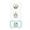 MAM Air Night & Day Baby Pacifier, Glows in The Dark, 3 Pack, for Sensitive Skin, 6-16 Months