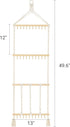 30 Mkono Headband Holder Boho Hair Bow Organizer for Girls Macrame Bow Hanger with Hooks Bow Holder for Nursery Baby's