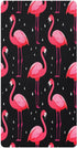 Bseiialft Flamingos Black Crib Sheets for Boys Girls Soft and Breathable Cotton Baby