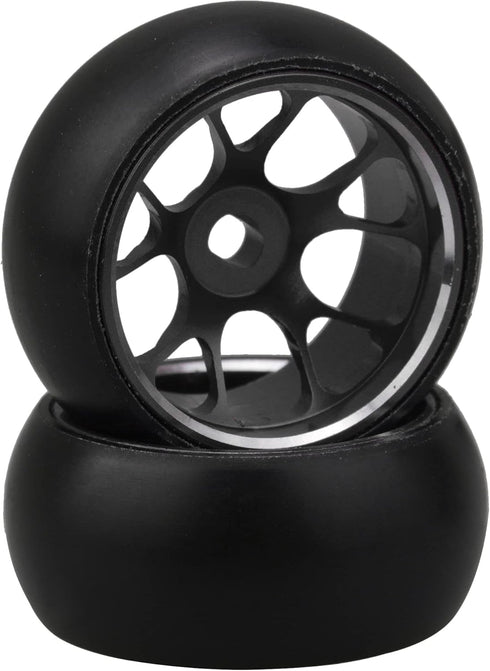 4pcs 25x11MM RC 1:28 Drift Tires Black Mesh Wheel Hub Replacement for WL 1/28 K969 K989 P929 Upgrade Parts