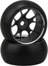 4pcs 25x11MM RC 1:28 Drift Tires Black Mesh Wheel Hub Replacement for WL 1/28 K969 K989 P929 Upgrade Parts