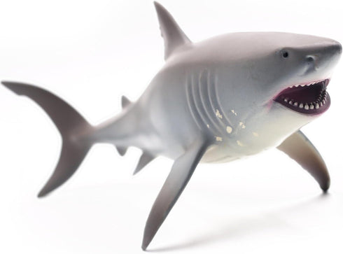 Gemini&Genius Great White Shark Toy, Realistic Action Figure for Kids Birthday Party and Bath Play