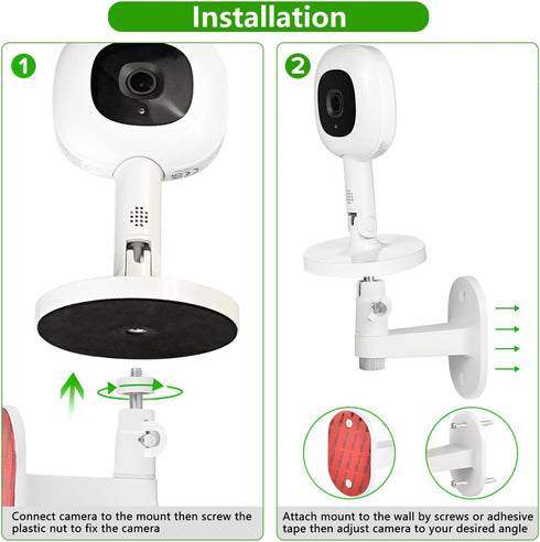 Adjustable Baby Monitor Wall Mount for Nanit Pro Smart Baby Monitor, Easy to Install with Perfect View