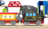 Battery Operated Locomotive Train, Magnetic Train Toy for Wooden Tracks, Compatible with Thomas & Brio
