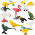 10 Pcs Simulated Bird Animals Parrot Model Figure Toys, Realistic Flamingo Birds Figurine Collection, Educational