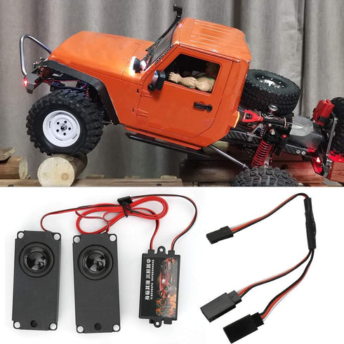 RC Engine Sound Unit Kit, Simulator System with Magnetic Memory Chip for 94123 1/10 Scale RC Car Model