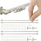 iLAND Dollhouse Accessories, 1/12 Scale Curtain Rods Decor (Luxury White)