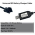 BaiWeiDun 7.4V SM-2PIN 7.4V 2S 1) USB Charger Cable with Plug Compatible RC Car RC Plane RC Tank RC Boat and Other