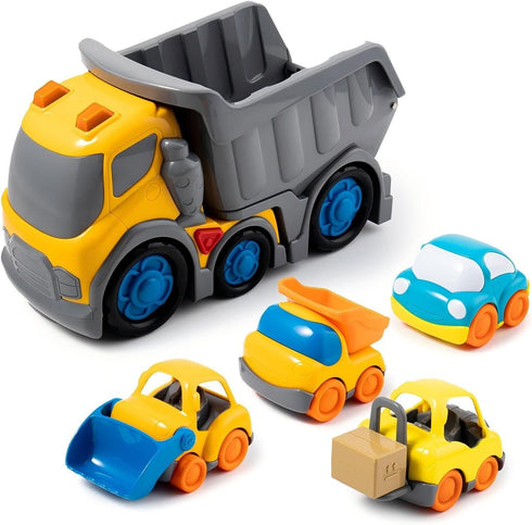 P&C 12.2" Toddler Construction Dump Truck Toys for Ages 2-4, Beach Sand