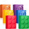 YOTNUS 18 Pcs Building Block Party-Favor Gift Bags, Small Gift Bags with Handles for Birthday Party Decoration Supplies