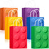 YOTNUS 24 Pcs Building Block Party-Favor Gift Bags, Small Gift Bags with Handles for Birthday Party Decoration