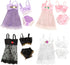 BARWA Doll Pajamas Sleep Suit Sleepwear Clothes Compatible for 11.5 Inch Girl