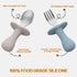 4 Pcs Toddler Utensils Set, Stainless Steel Childrens Silverware with Round Handle, BPA Free, Anti-Choke Design, Lite