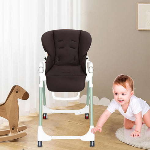 Generic High Chair Cover, Dining Seat Protector, Versatile Size Waterproof PU Leather Cushion Soft Padding, PU Material