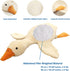 Doireum 2.6 lbs 19.68" Swan Stuffed Animal, Weighted Plush Swan Toy Goose Weighted Plush Animals Duck Stuffed Animals