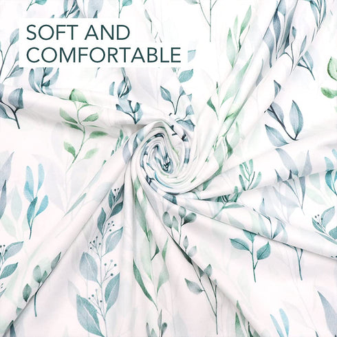 DILIMI Baby Car Seat Cover Green Leaf, Breastfeeding Cover Soft Breathable Infant Carseat Canopy Multifunctional Cover