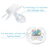 Set LittleForBig Bigshield Generation-II Adult Sized Pacifier Printed - Little Circus Pattern