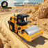 YySiRui 15" 1:10 Steam Roller Toy, Road Roller Toy, Scale Classics Roller Truck Toy, Real Working Parts, Motion Drive