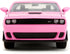 Pink Slips 1:24 2015 Dodge Challenger SRT Hellcat Die-Cast Car, Light Blue/Pink
