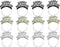 Soochat Happy New Year Headband Tiara, New Years Eve Party Supplies, Gold Silver Black (12 Pieces)