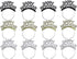 Soochat Happy New Year Headband Tiara, New Years Eve Party Supplies, Gold Silver Black (12 Pieces)