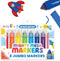 Ooly Thick Toddler Markers with Jumbo Grip, Mighty Mega Triangle Tip Markers