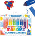 Ooly Thick Toddler Markers with Jumbo Grip, Mighty Mega Triangle Tip Markers