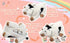 Hopearl LED Musical Stuffed Cow Playset, Singing Plush Toy with 3 Baby Cows, Adjustable Volume Lullaby.