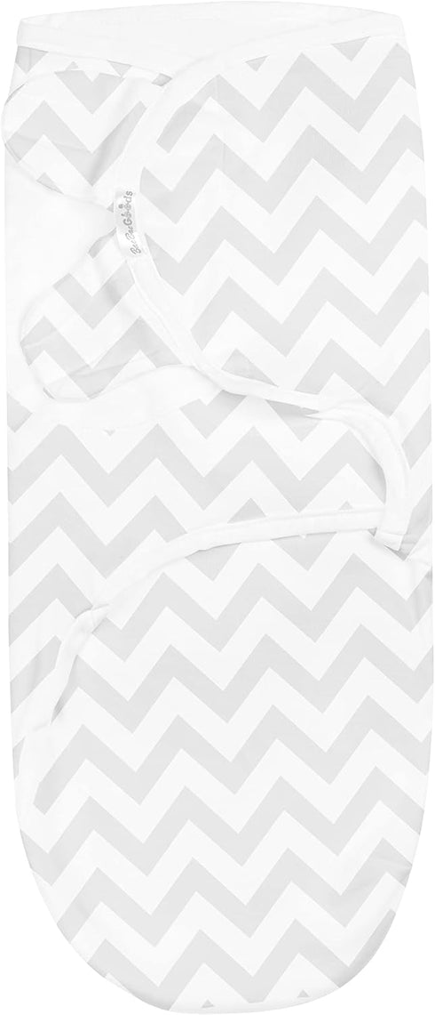 BaeBae Goods Swaddle Blanket, Adjustable Infant Baby Swaddling Wrap Set of 4, Soft Cotton