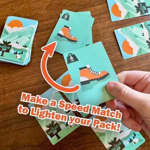 Packed Up! 8+ 15 1-6 The Fast-Paced, Memory & Strategy Card Game for Families & Kids | Fun Minute Games for Players |