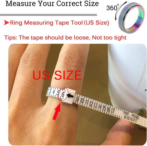 6-12, 6MM, 5-Color: Titanium Stainless Steel Anxiety Ring for Women Men Fidget Spinner Ring, Size Width Rose