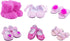 6 Pairs Hot Pink Doll Shoes Set for 18 Inch Dolls - Boots, Slippers, Sandals, Accessories