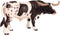 Flormoon Realistic Texas Longhorn Bull Animal Figures, Plastic Early Educational Toys Cupcake Topper for Kids