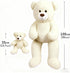 Yeqivo Christmas(100CM,White) Big Teddy Bear Stuffed Animal Big Teddy Bear Mama with Baby Giant Teddy Bear Stuffed