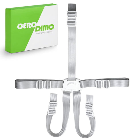 CeroDimo Universal High Chair Straps Replacement, Baby Stroller Replacement Parts 5 Point Harness