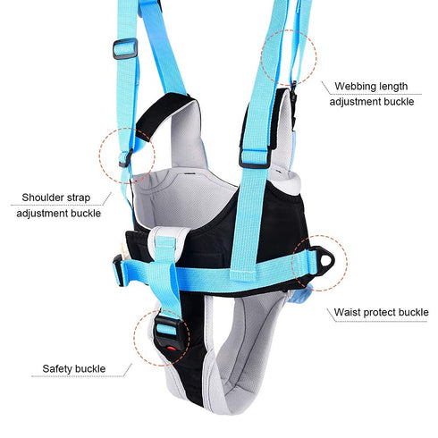 ORANGEHOME Baby Walker Toddler Walking Harness Helper, Adjustable Standing Up and Walking Learning Helper, Blue