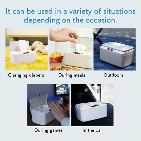 Touchless Automatic Baby Wipes Dispenser - Hygienic Wet Wipe Holder