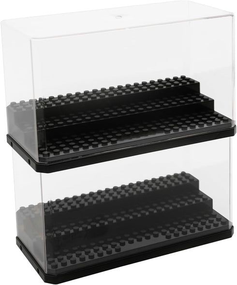 Acrylic Minifigure Display Case, Stackable Action Figures Blocks Display Box, Clear Dustproof Display Case for Lego