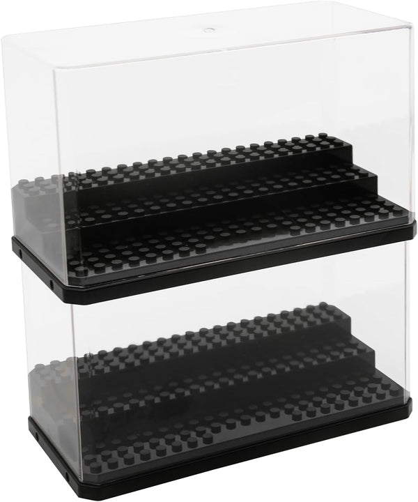 Acrylic Minifigure Display Case, Stackable Action Figures Blocks Display Box, Clear Dustproof Display Case for Lego